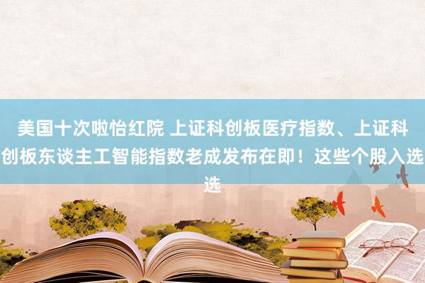 美国十次啦怡红院 上证科创板医疗指数、上证科创板东谈主工智能指数老成发布在即！这些个股入选