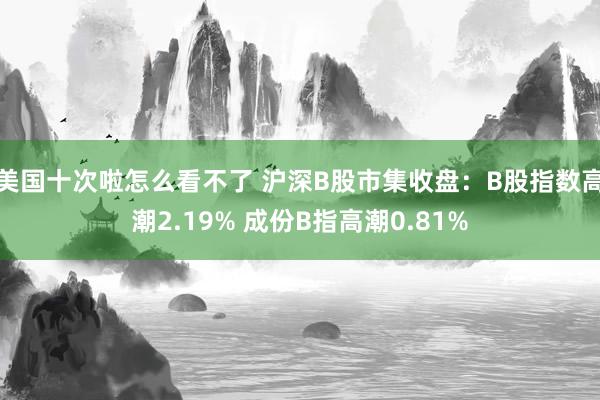 美国十次啦怎么看不了 沪深B股市集收盘：B股指数高潮2.19% 成份B指高潮0.81%