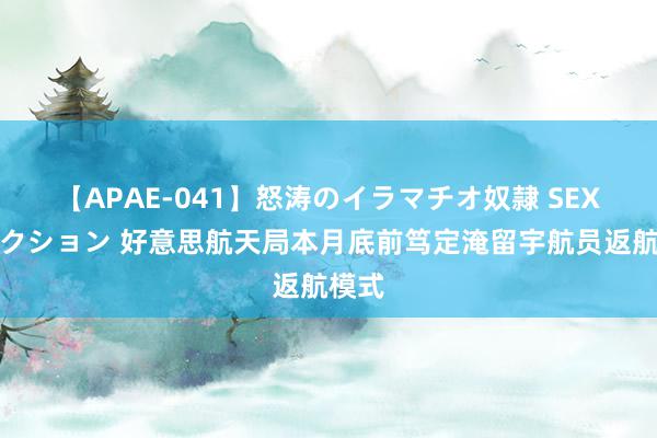 【APAE-041】怒涛のイラマチオ奴隷 SEXコレクション 好意思航天局本月底前笃定淹留宇航员返航模式