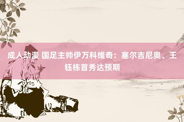成人动漫 国足主帅伊万科维奇：塞尔吉尼奥、王钰栋首秀达预期